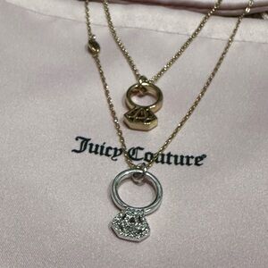 Juicy Couture Double Strand Wedding Ring Necklace